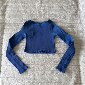 Blue Long Sleeve Women's Top
